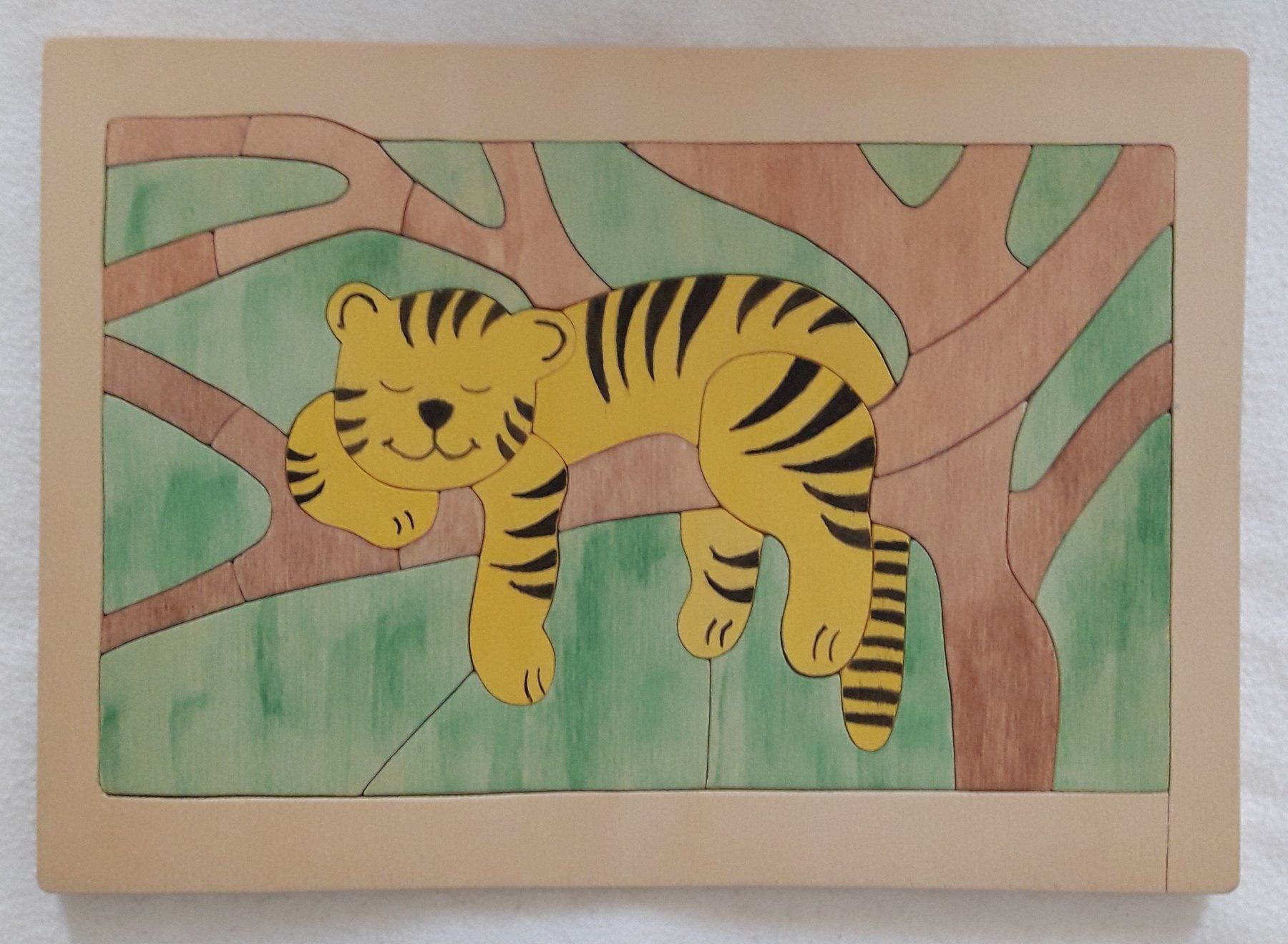 Puzzle: Puzzle Holz Tiger – Usato da Zürich venduto da Erdmond