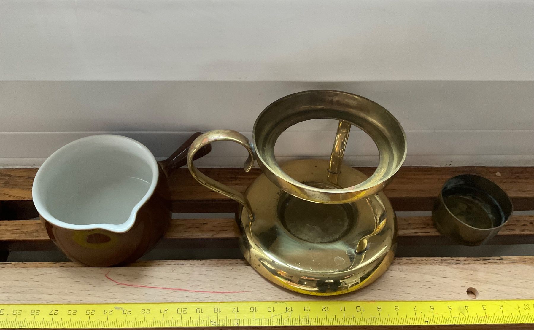 Tutte le decorazioni: Vintage Stövchen Brenner mit Pfännchen Langenthal Deko – Usato da Aarau venduto da Galaktos 3
