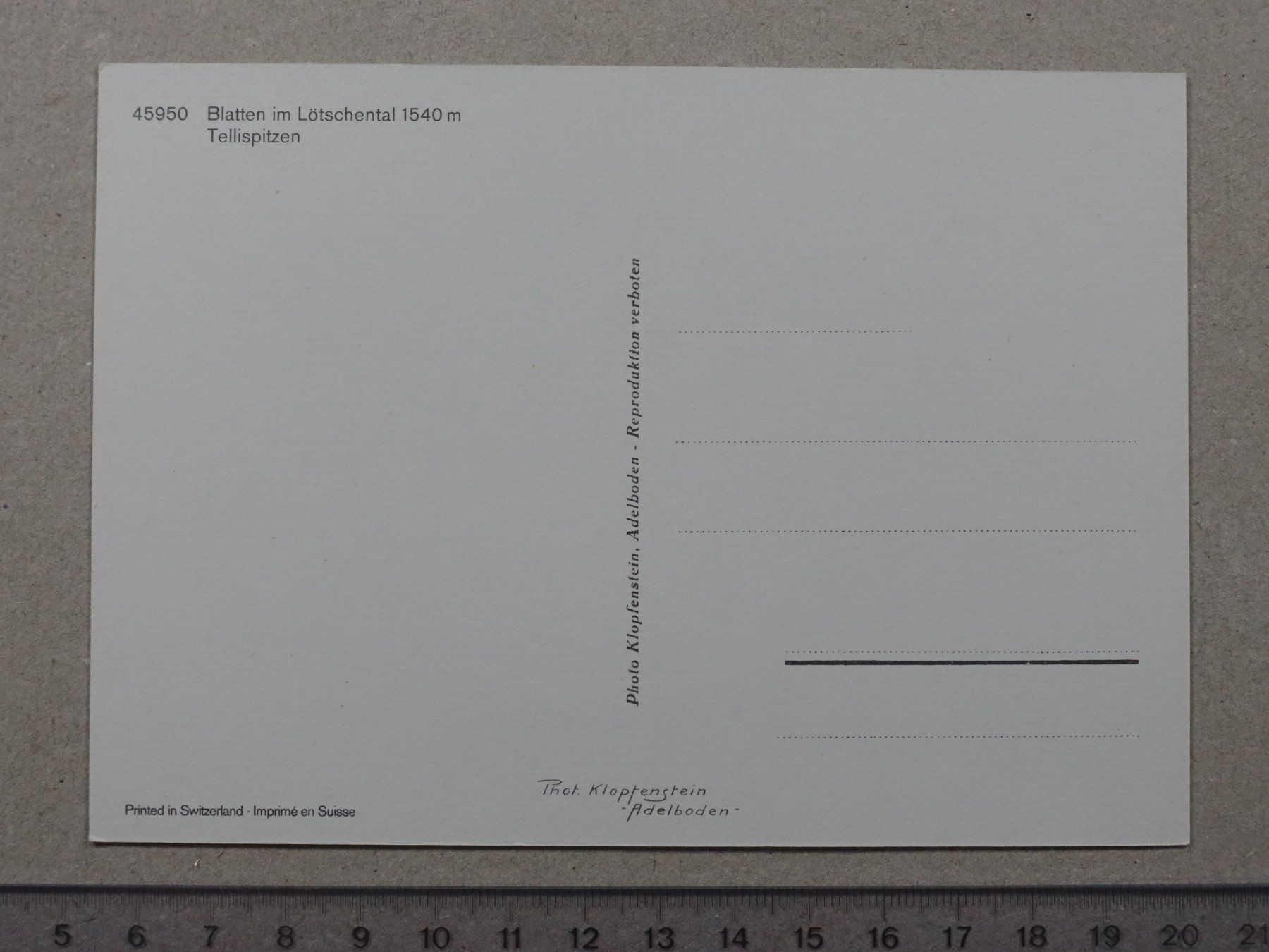 Cartoline postali: Blatten, Lötschental – Usato da Lenzburg venduto da fh1 1