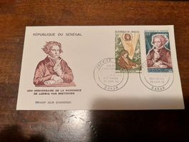 Enveloppe Sénégal Beethoven 1970