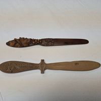 Versand möglich!2 antike Brieföffner,  wunderbare Handarbeit