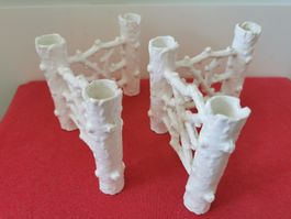  Zwei Antike Porzellan Vase