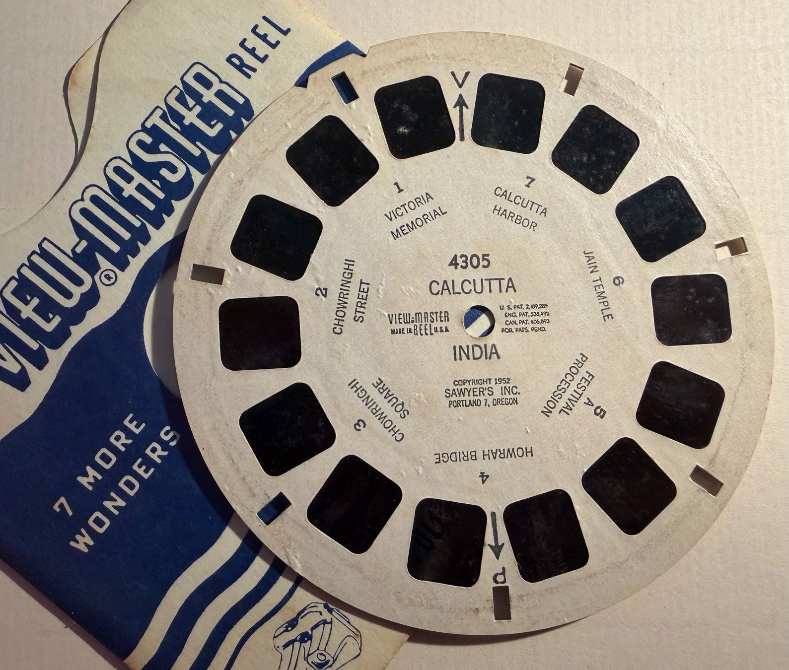 View-master Giocattoli: View-Master 3D: Nr. 4305 CALCUTTA India – Usato da Tegerfelden venduto da siebenmacky 2
