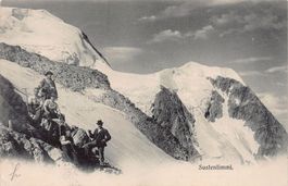 Sustenlimmi, Seilschaft beim Rasten, gelaufen 1907
