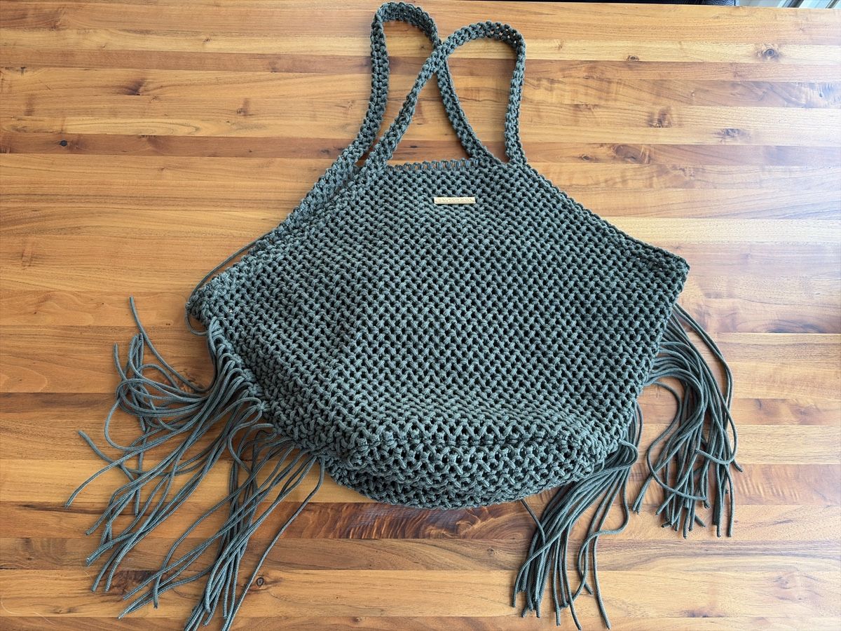 Calzedonia Borse: Calzedonia gestrickte Tasche Dunkelgrün – Nuovo (secondo la descrizione) da Rheinfelden venduto da rc_stephan