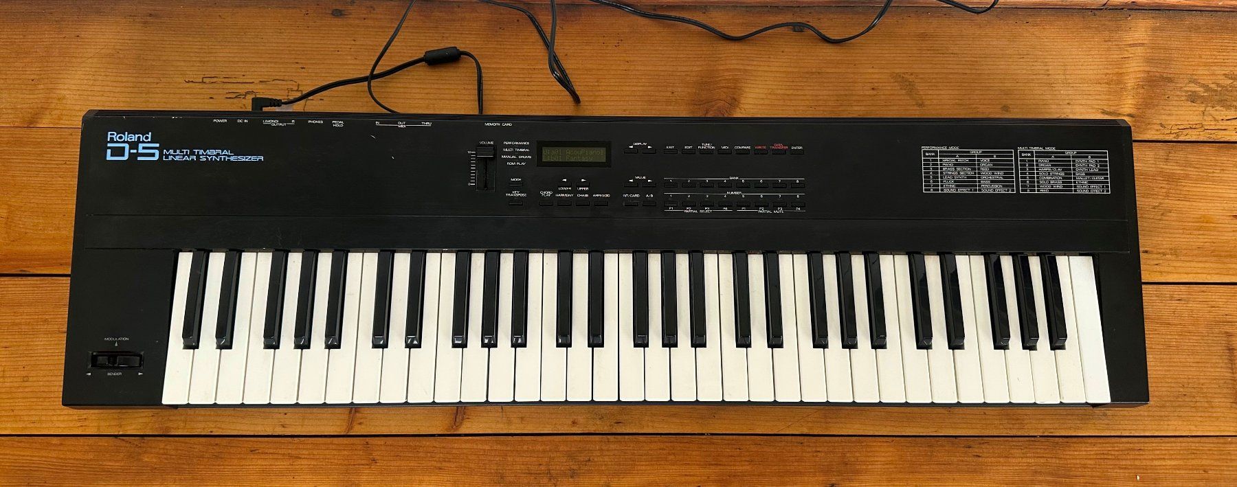 Roland Musikinstrumente: Roland D-5 Synthesizer, Vintage – Gebraucht aus Arisdorf von Liquidus
