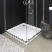 Duschwanne Anti-Rutsch Weiß 90x90x4 cm ABS