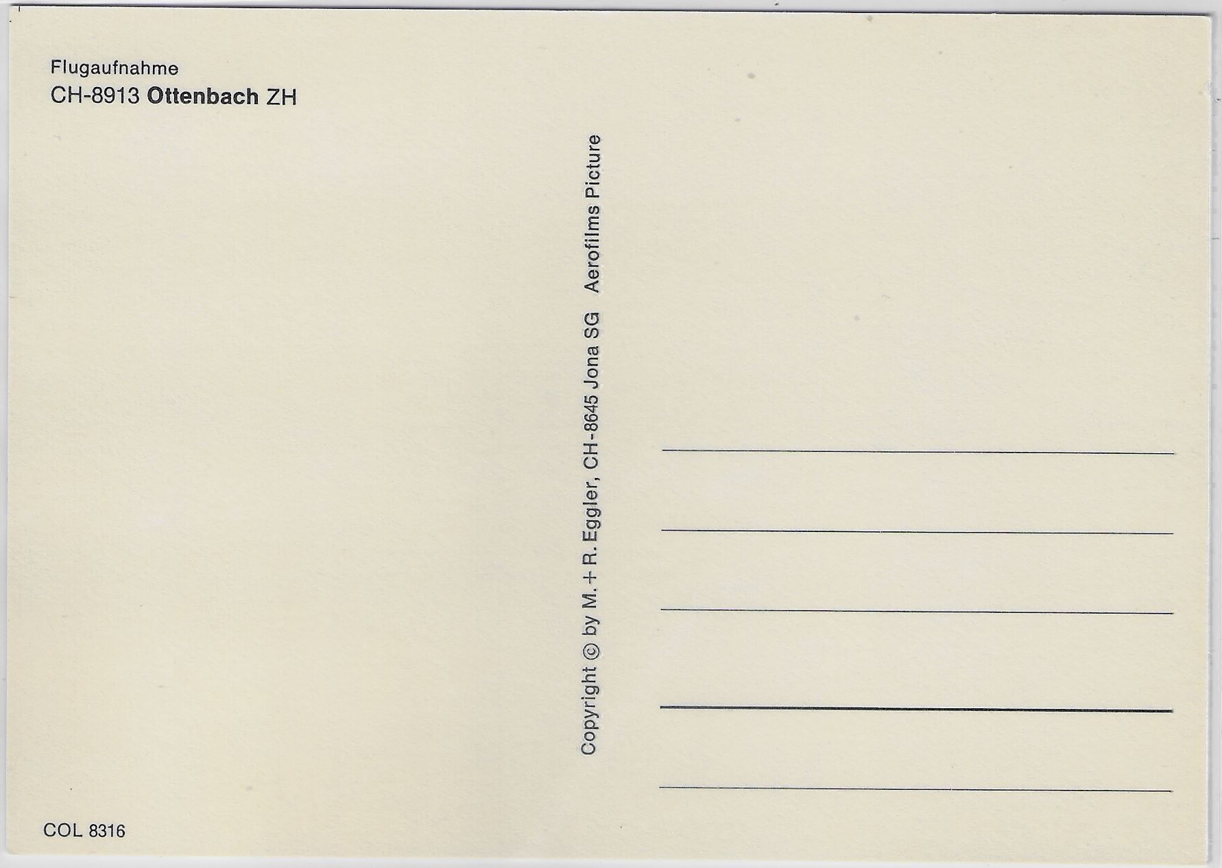 Cartoline postali: Flugaufnahme Ottenbach ZH – Antico da Ettingen venduto da Kartenplanet 1