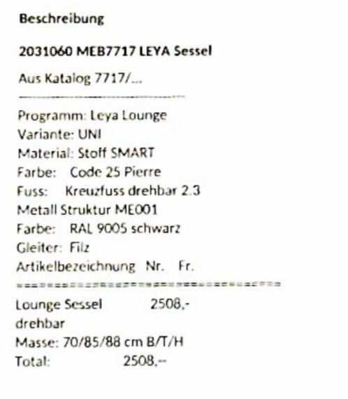 Fauteuils: FREIFRAU Sessel Leya Lounge Collection – Neuf (Voir description) à Zürich par fre_9w5c 7