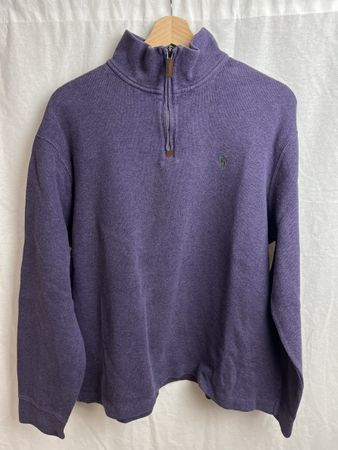 Quarter zip Ralph Lauren violet taille L
