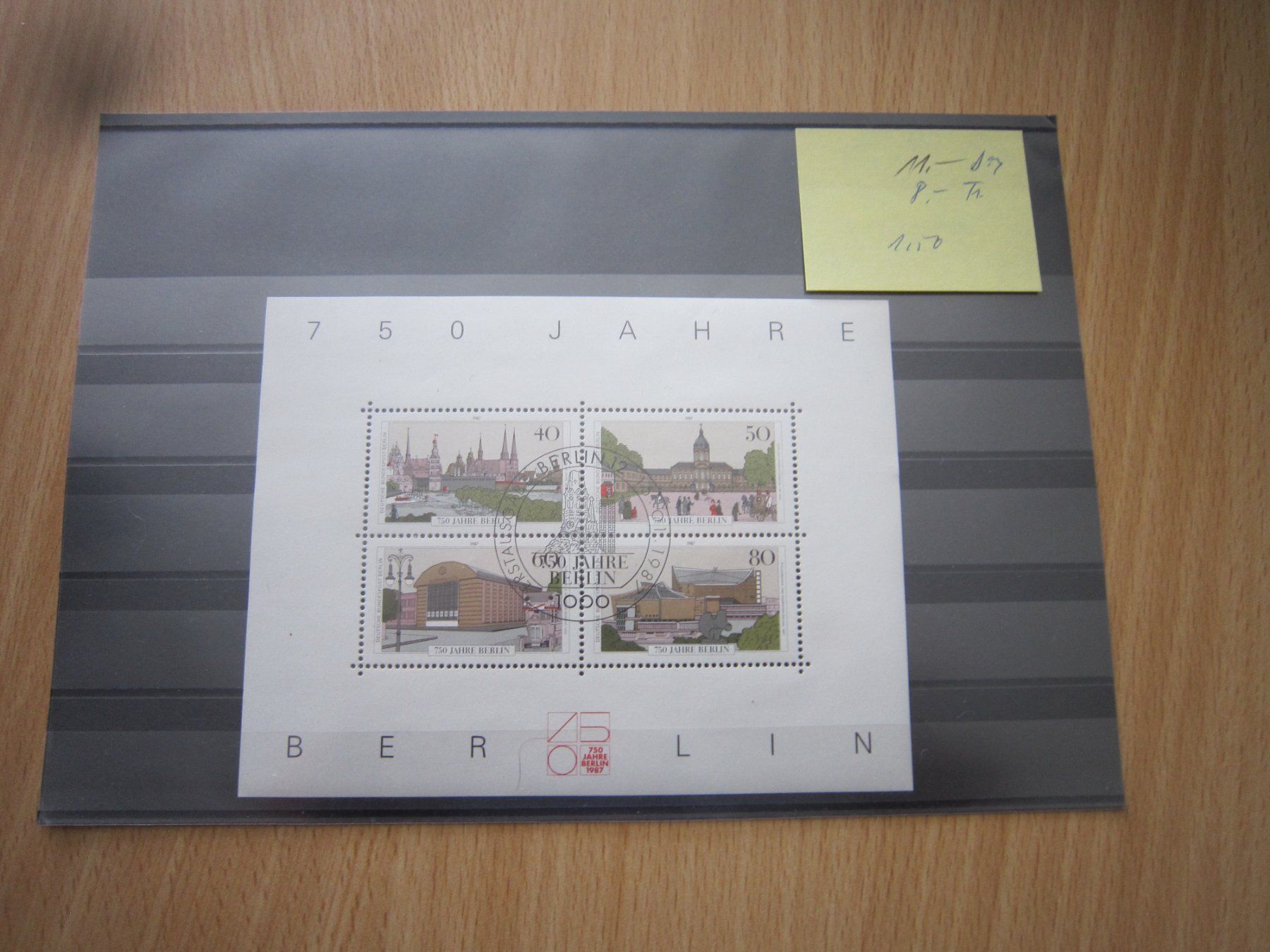 Tous les timbres: B1 Schöner Block 1987 Stempel Berlin – D'occasion à Giubiasco par sal_9j6w