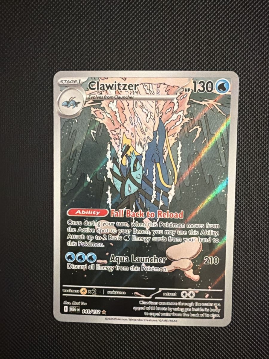 Pokémon Carte collezionabili: Clawitzer - 141/132 - Mega Evolution Base 🇺🇸 – Nuovo (secondo la descrizione) da Oberrohrdorf venduto da Samet-TCG