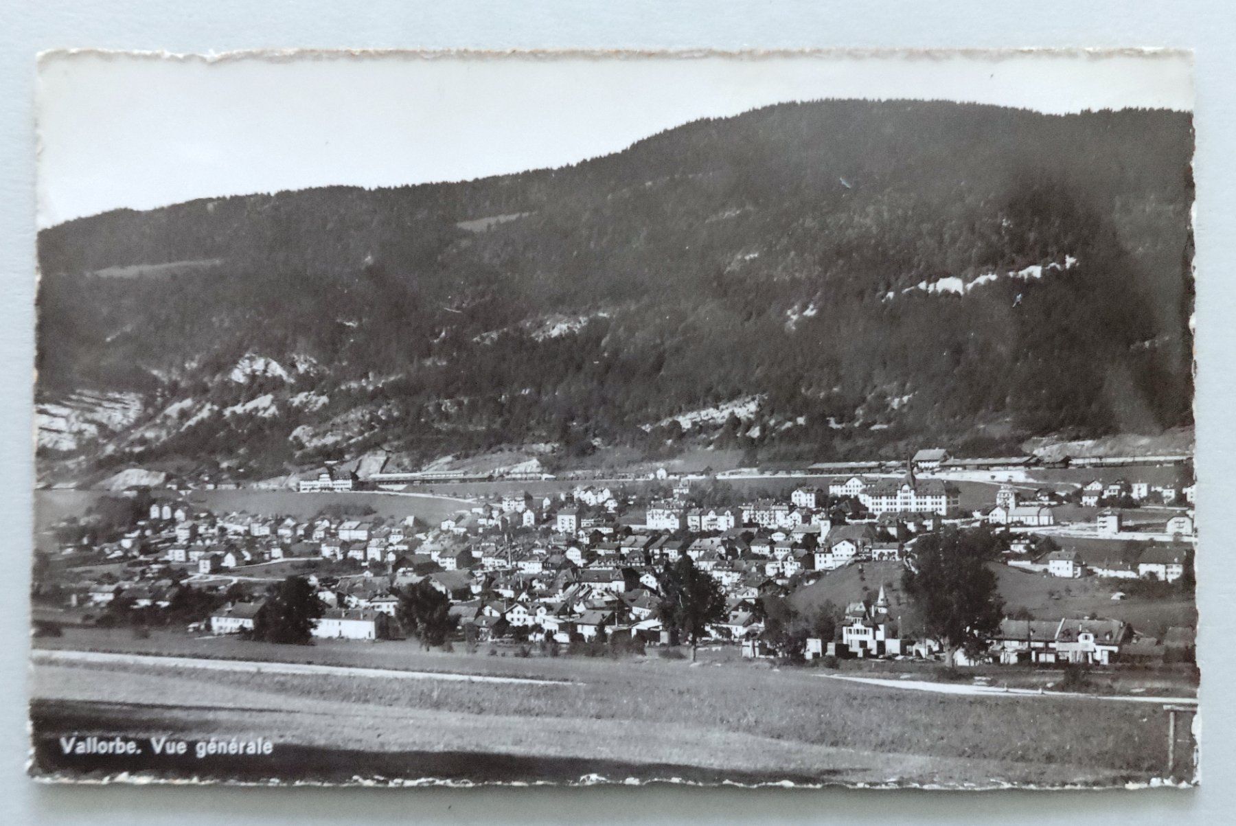 Cartoline postali: Vallorbe, Vue générale – Difettoso da Fétigny venduto da Billy2miny