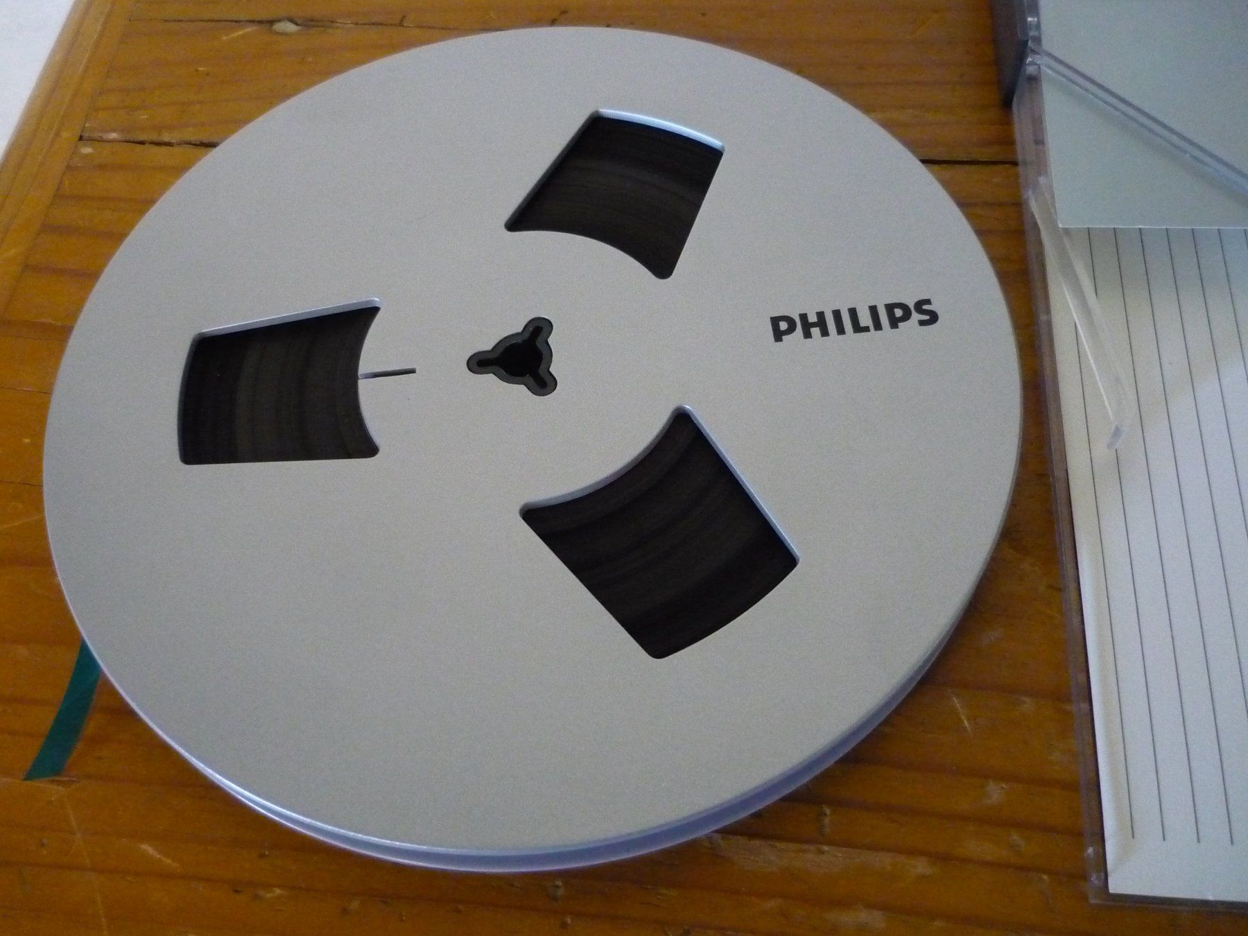 Philips Bandmaschinen: Philips DP 18 Aluspule mit Band silber – Gebraucht aus Beringen von Flatretriever 2