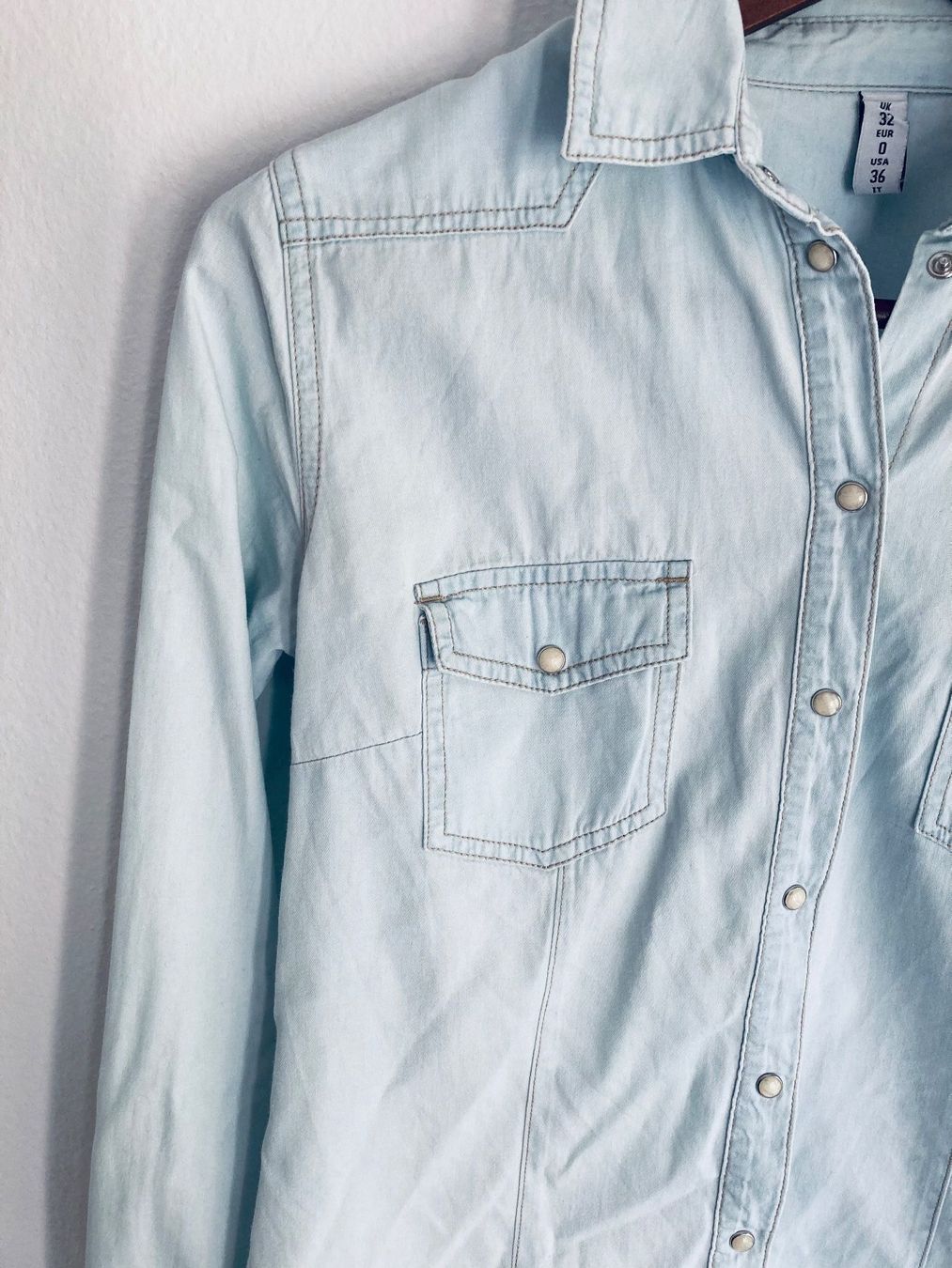 Blusen, T-Shirts & Tops: Jeansbluse |  Denim & Co. * Gr. 158 – Gebraucht aus Basel von AufeinenBlick 1