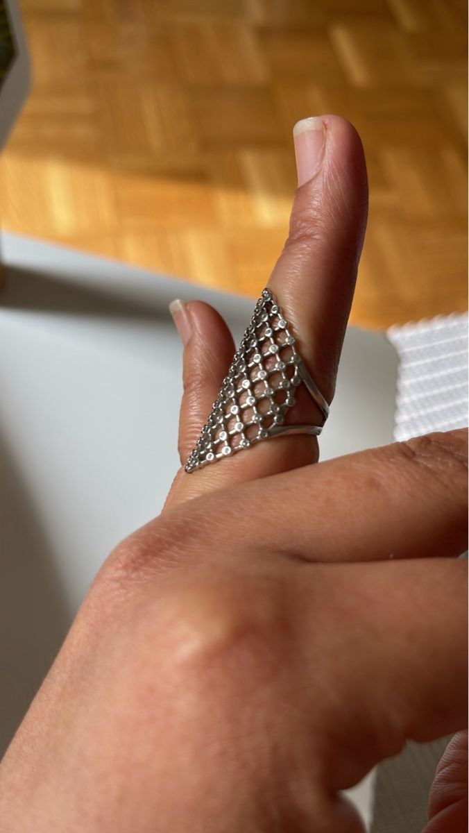 Anelli: 925 Sterling Silber Fischnetz Ring – Usato da Bern venduto da dek_7bjd 8