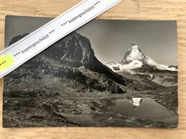 Zermatt Riffelsee Riffelhorn Matterhorn AK