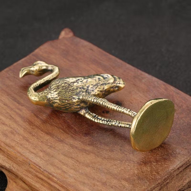 Figuren: Flamingo aus Messing – Neu (gemäss Beschreibung) aus Uerkheim von Justi.y 3