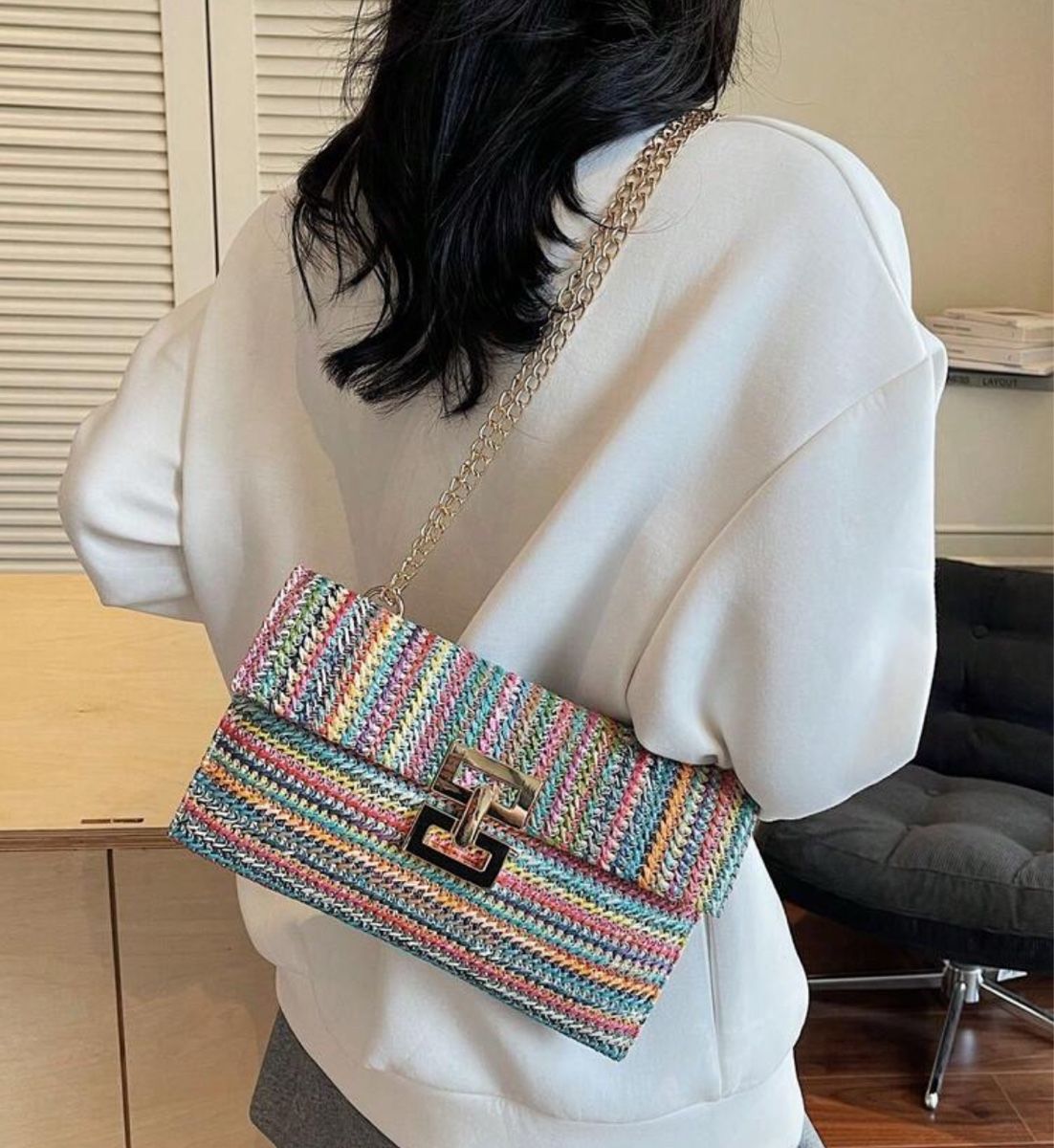 Altro in  Abbigliamento & Accessori: Pochette en bandoulière multicolore – Nuovo (secondo la descrizione) da Auvernier venduto da big_7srg