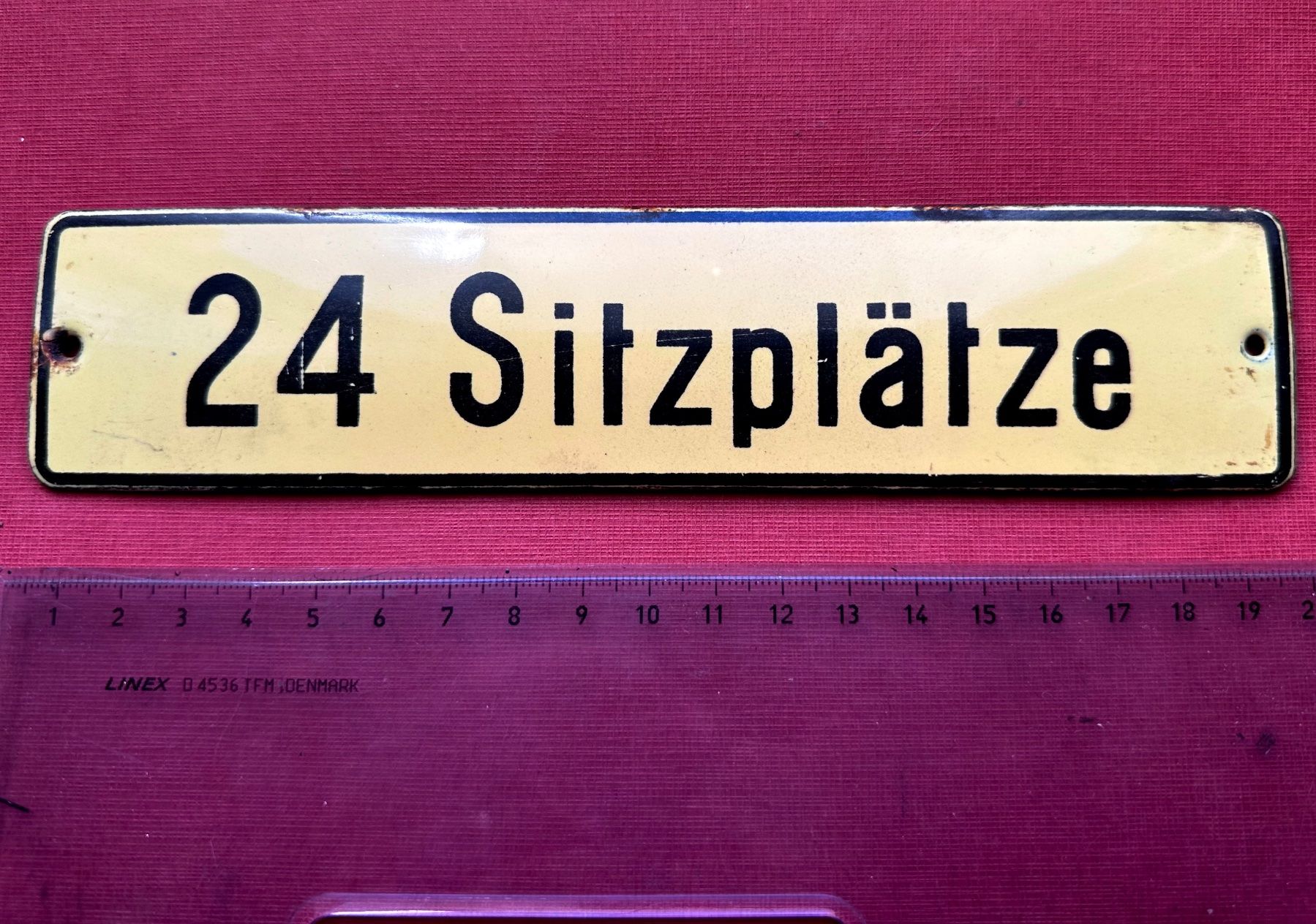 SBB/CFF/FFS Ecriteaux: Antikes Hinweisschild, Emaille Eisenbahn oder Bus, Zug – D'occasion à Seltisberg par quadartswiss