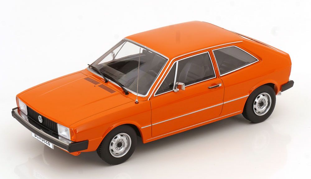 Volkswagen Modellini d'auto: VW SCIROCCO L 1975 ORANGE 1:18 KK-SCALE – Nuovo e nell'imballaggio originale da Suhr venduto da Moebelsiralfred