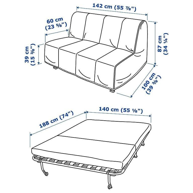 Ikea Divani: IKEA Sofa Bed – Usato da Bern venduto da black_fm 2