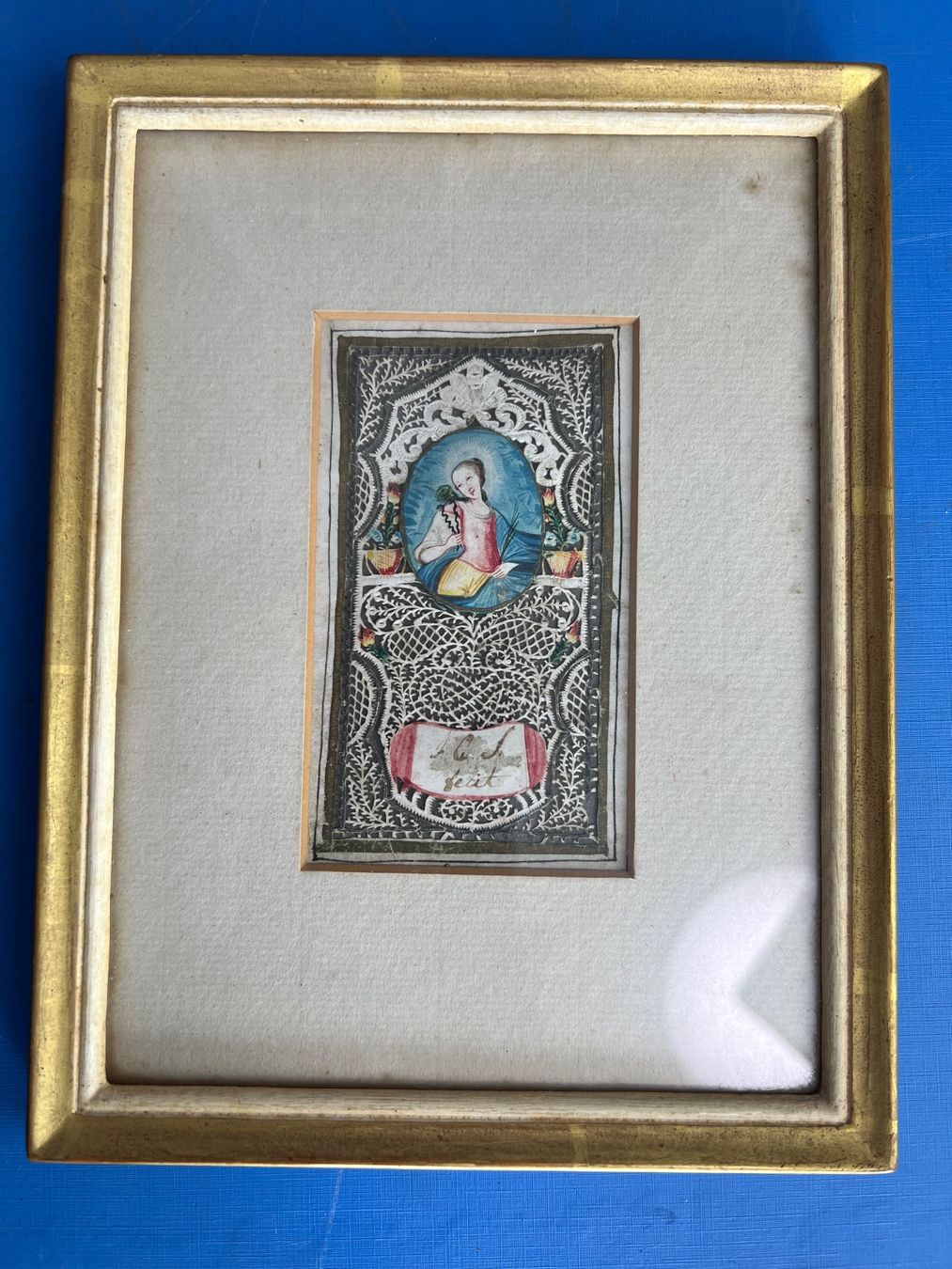 Foto & Immagini: Klosterarbeit Spizenbild 18./19. Jh. – Usato da Unterengstringen venduto da Gustav03 1