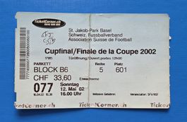 Ticket Cupfinal 2002, FC Basel - Grasshopper Club Zürich