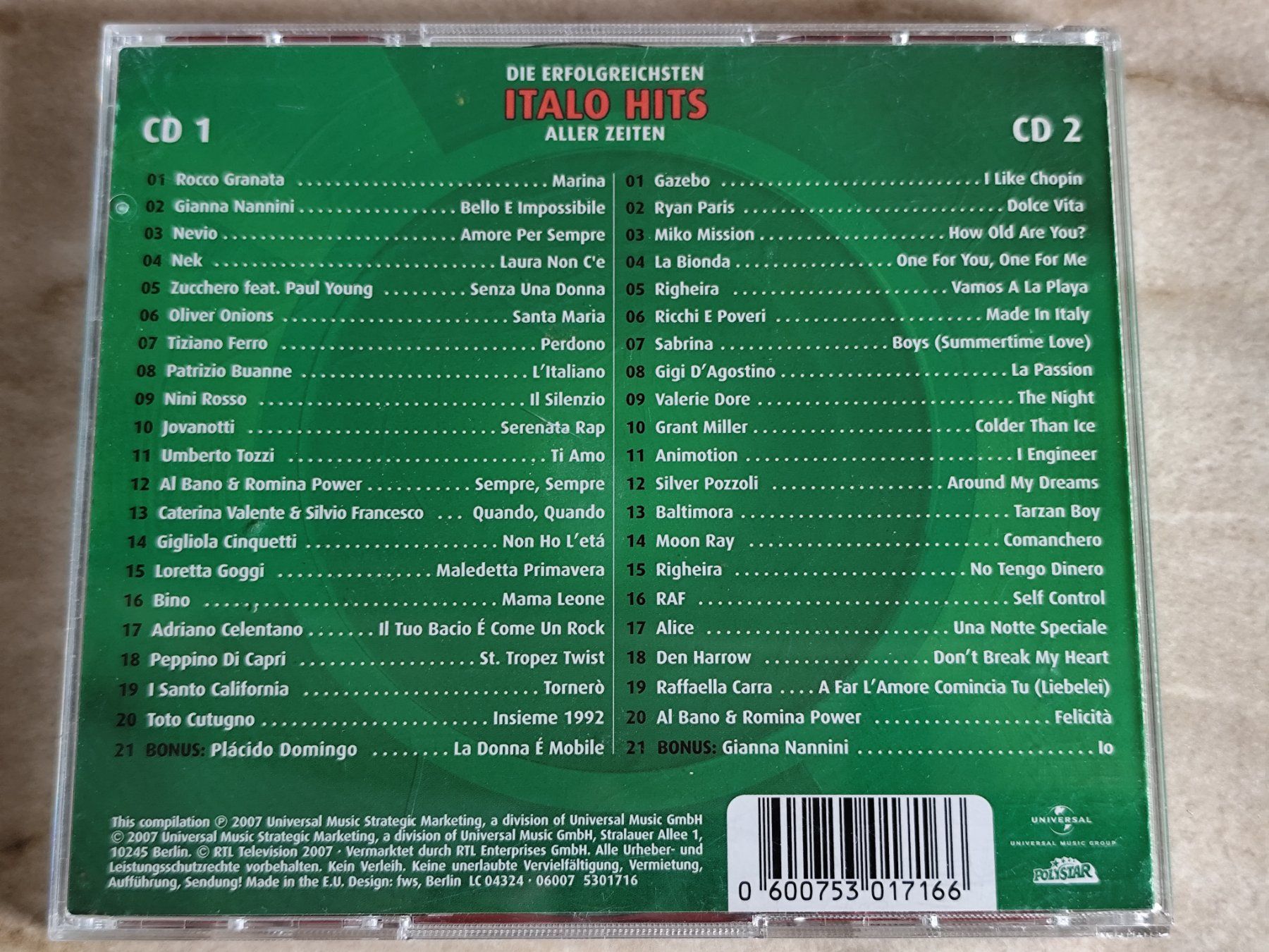 CD: ITALO HITS - DIE ULTIMATIVE CHART SHOW - Compilation 2007 – Usato da Ermenswil venduto da easyric 3