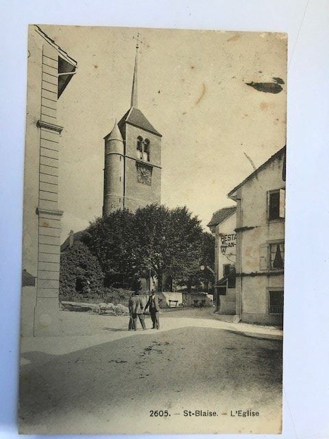 Cartoline postali: St. Blaise, von 1908 – Usato da Niederscherli venduto da Lucia16