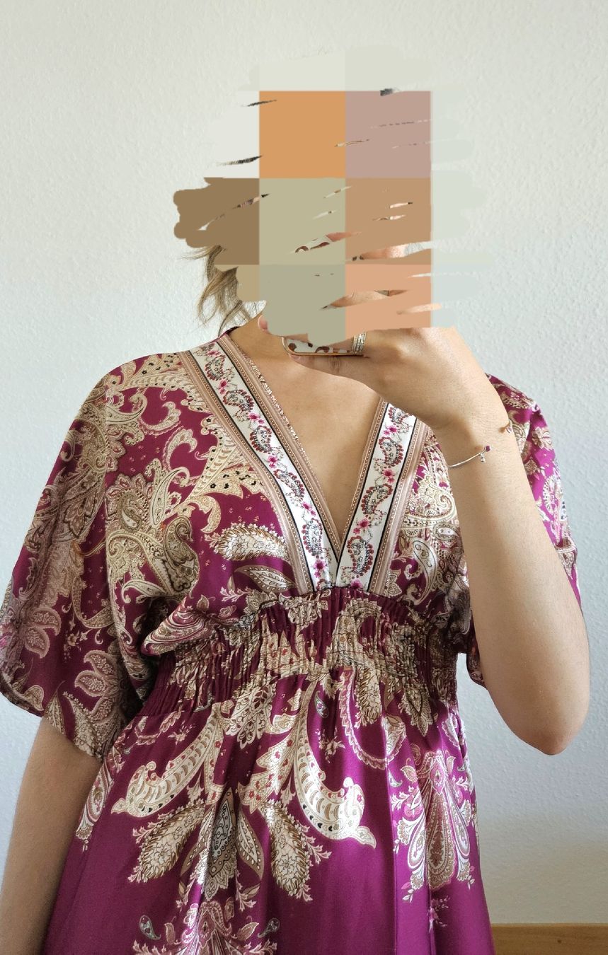 Vestiti: Robe rose fuchsia avec motifs  – Nuovo e nell'imballaggio originale da Nyon venduto da nay_y72c 1