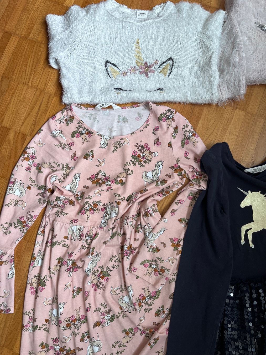 H&M Lotti & Set di vestiti: Mädchen Kleider und Pullover Einhorn Set gebraucht – Usato da Jona venduto da Ceppeto 4