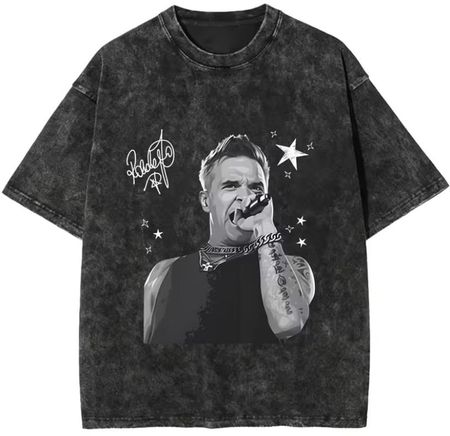 Vintage-Look Robbie Williams Concert  Cotton T-Shirt - M