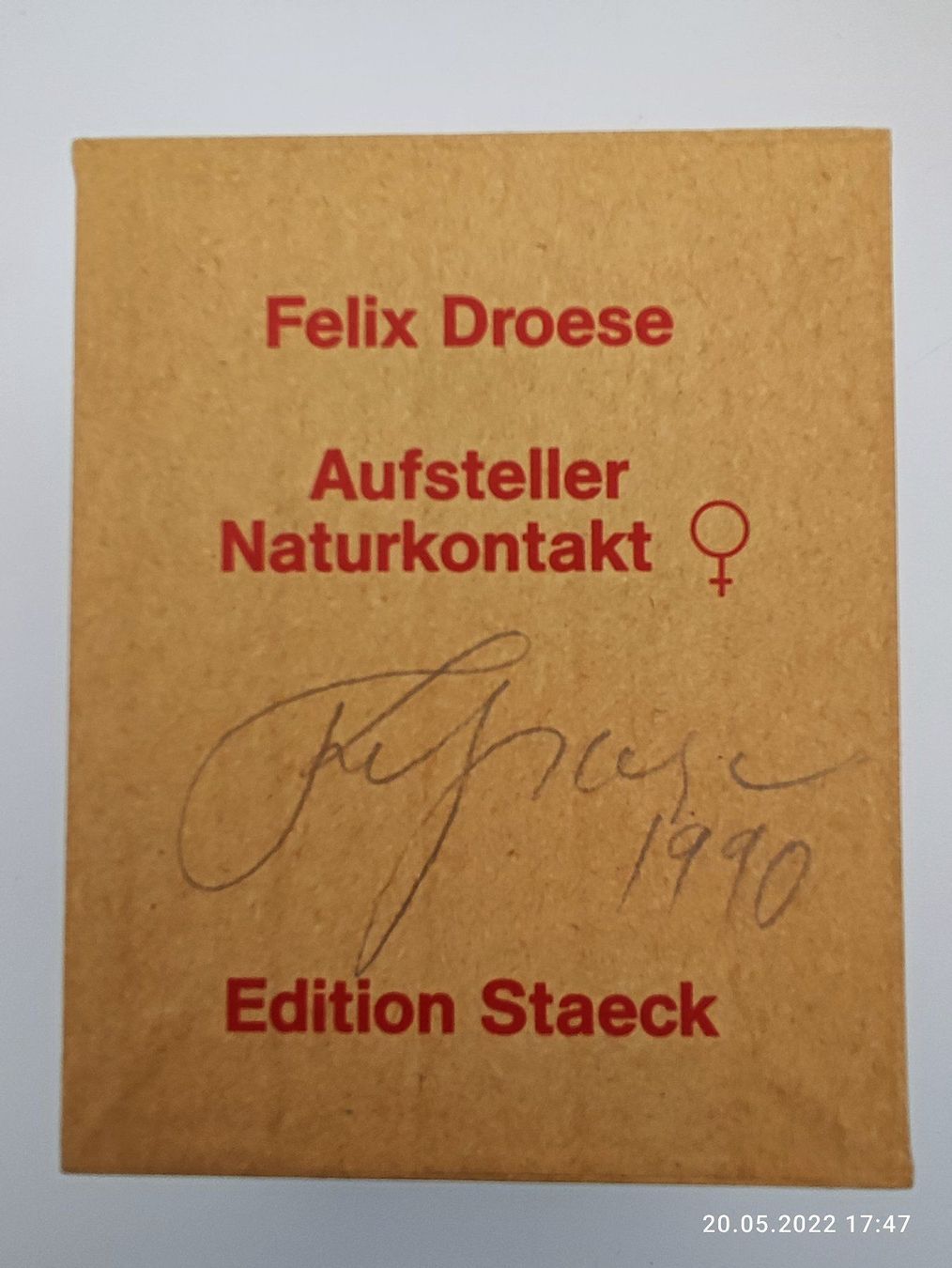 Incisioni: FELIX DROESE - AUFSTELLER - MULTIPLE - SIGNIERT – Usato da Goldach venduto da Gaip 6