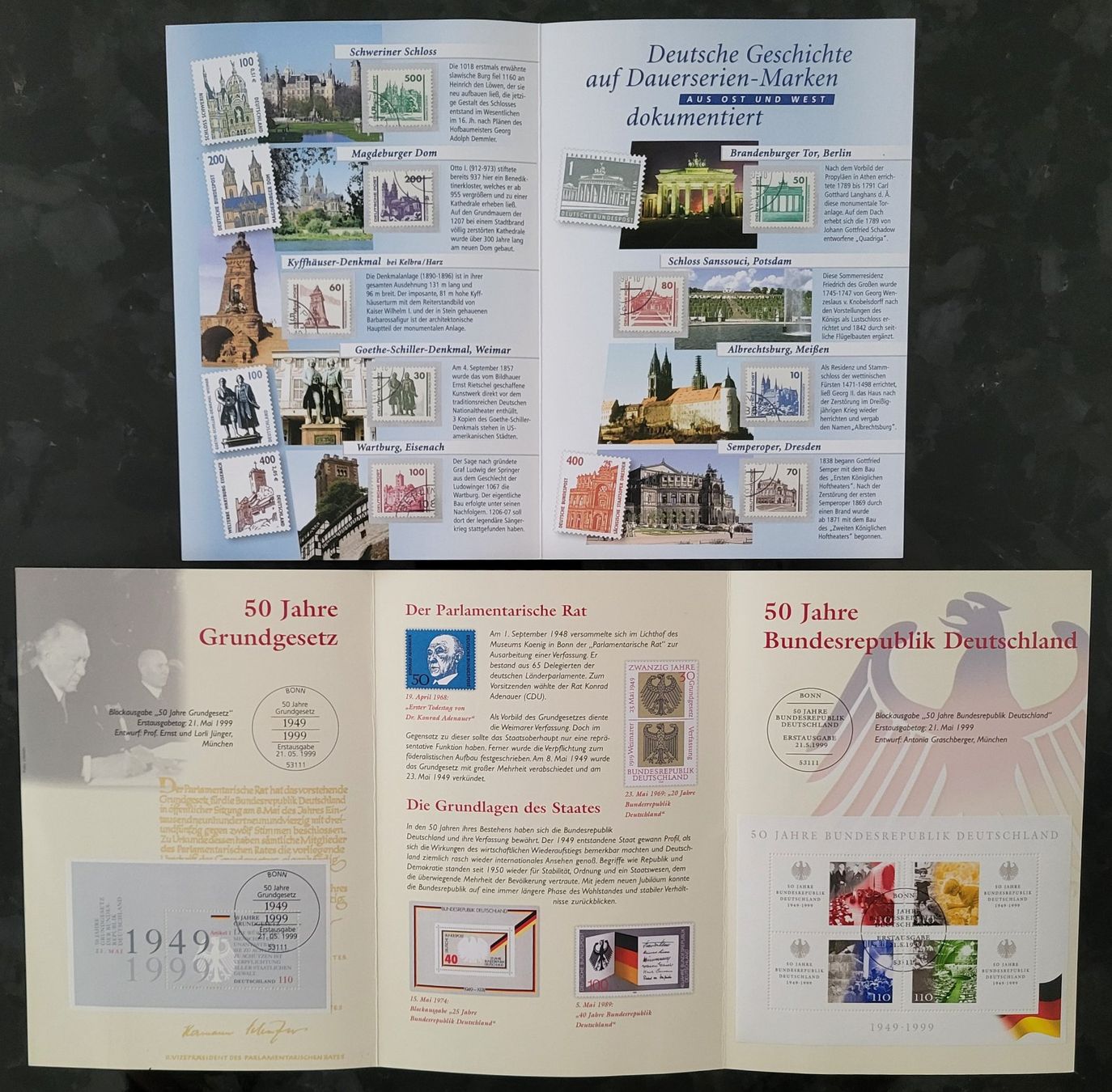 Tutti i francobolli: 10 Erinnerungsblätter der Deutschen Post – Nuovo (secondo la descrizione) da Castione venduto da Rx-stamps 2