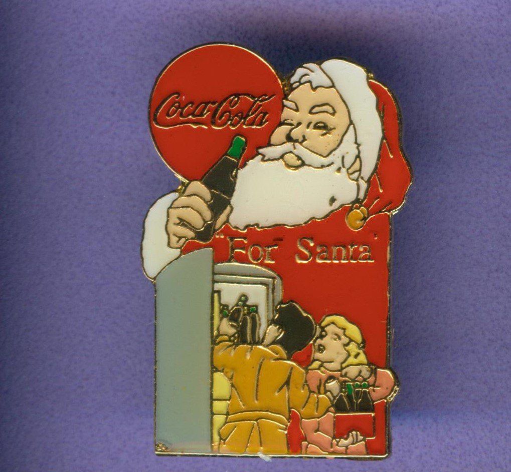 Coca-Cola Placchette & Badge: Coca Cola  SANTA CLAUS – Usato da Winterthur venduto da Sammleroase
