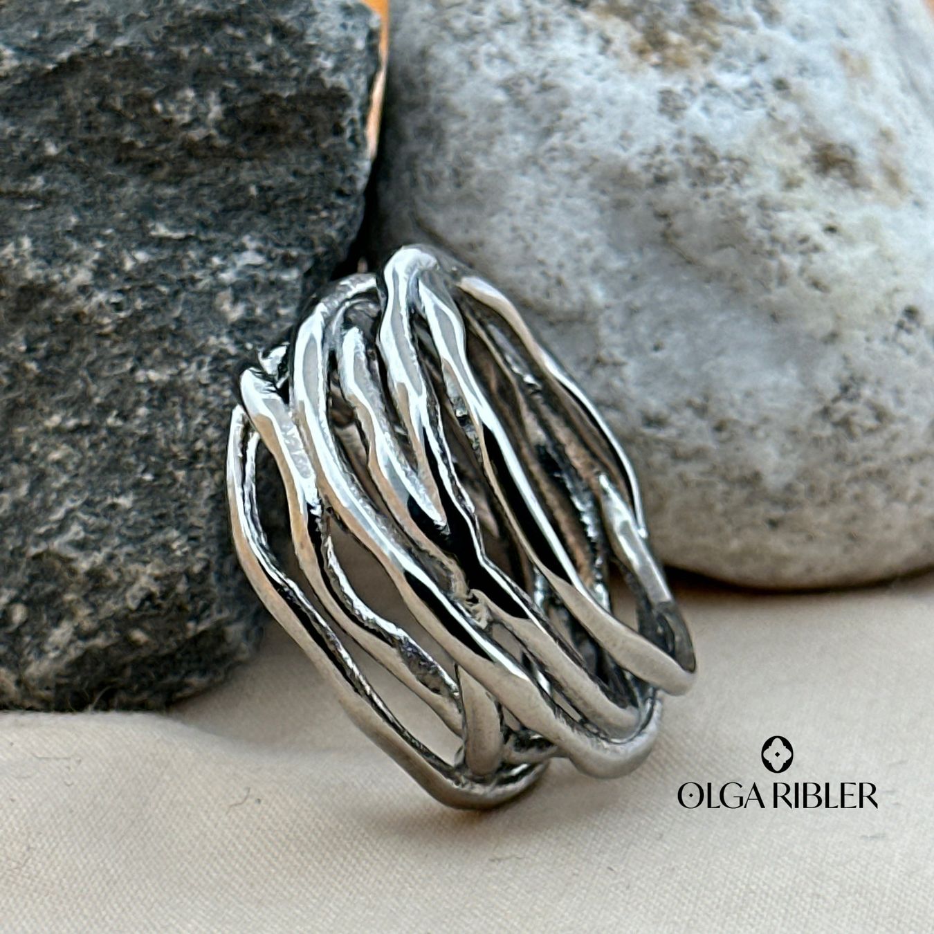 Olga Ribler Ringe: Edelstahl Spaghetti Ring Grösse 60 – Neu (gemäss Beschreibung) aus Luzern von Schmuckoutlet 3