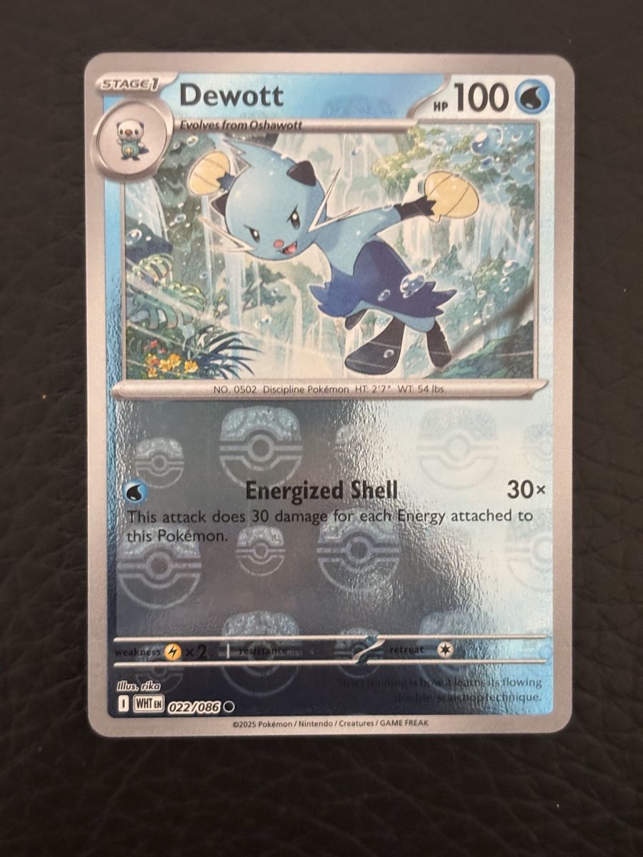 Pokémon Carte collezionabili: Carte Pokémon DEWOTT masterball wht 022 – Nuovo (secondo la descrizione) da lausanne venduto da helderj
