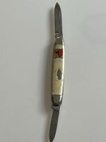 Taschenmesser mit zwei Klingen, Perlmuttschale, (I4) 