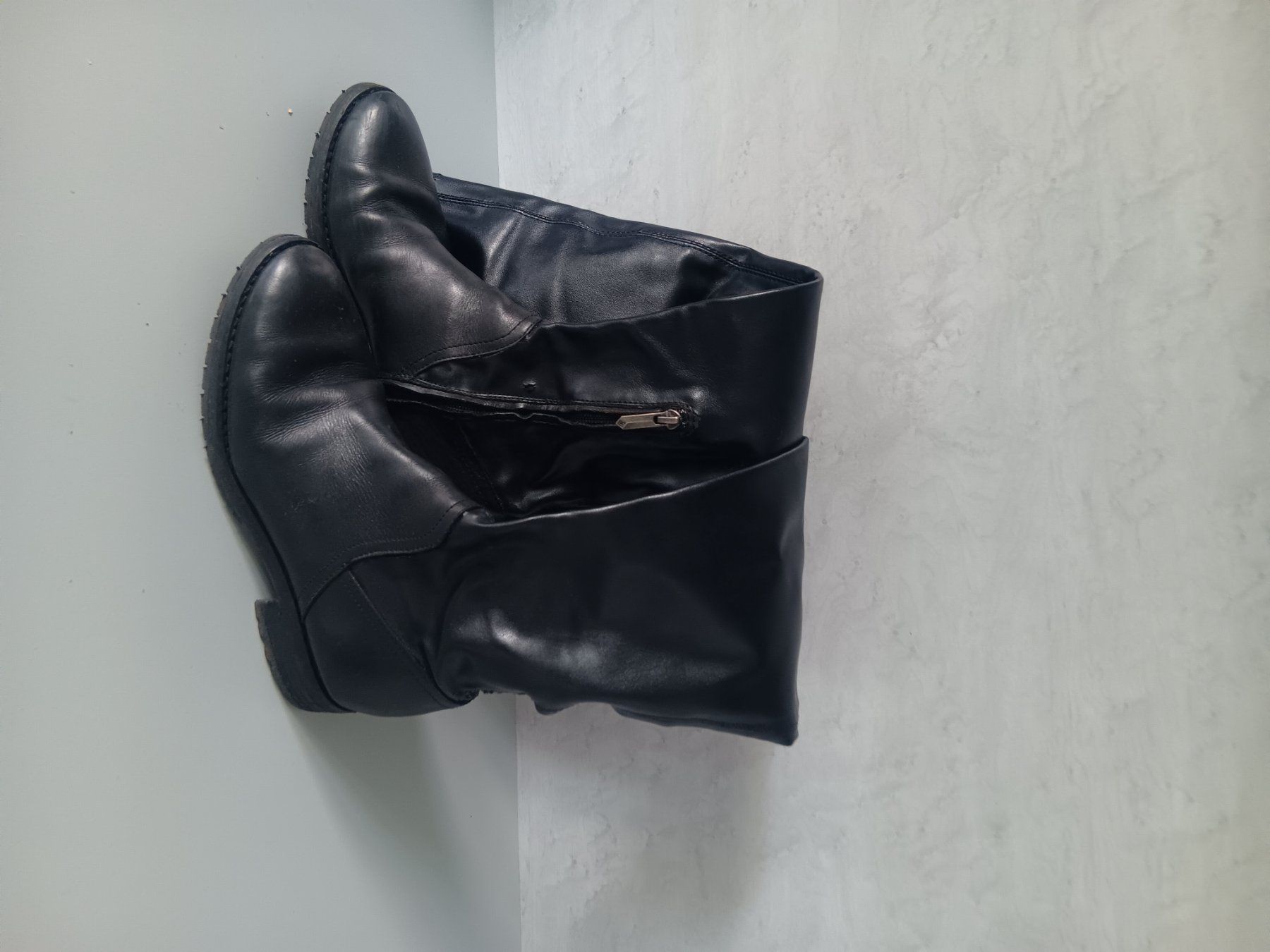 Herrenschuhe: Stivali in pelle neri – Gebraucht aus Rüschlikon von FranSca 1