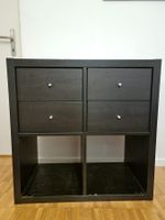schwarzes Regal/Kommode Kallax