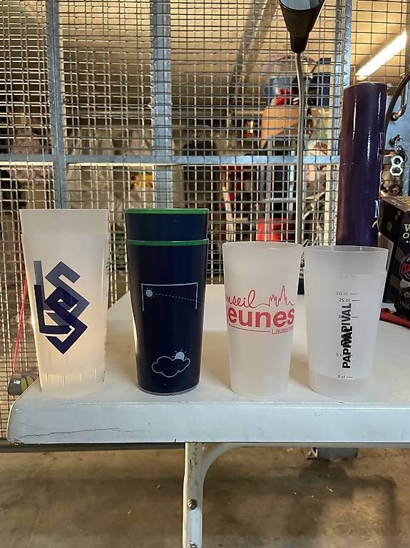 Bicchieri: Lot de verres en plastique – Usato da Lausanne venduto da Sxbibi