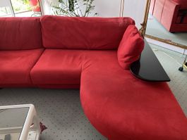 Ecksofa rot gross modularer Aufbau gebrauchter Zustand