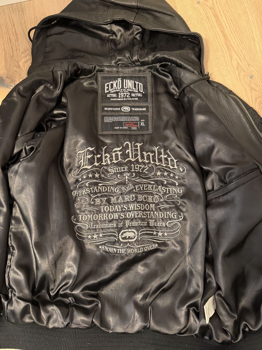 Ecko Giacche: Ecko Unltd. Lederjacke mit Kapuze, Gr. XL – Usato da Susten venduto da AMAZE 1