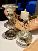 2er Set: Vintage Kerzenständer Villa Collection Denmark
