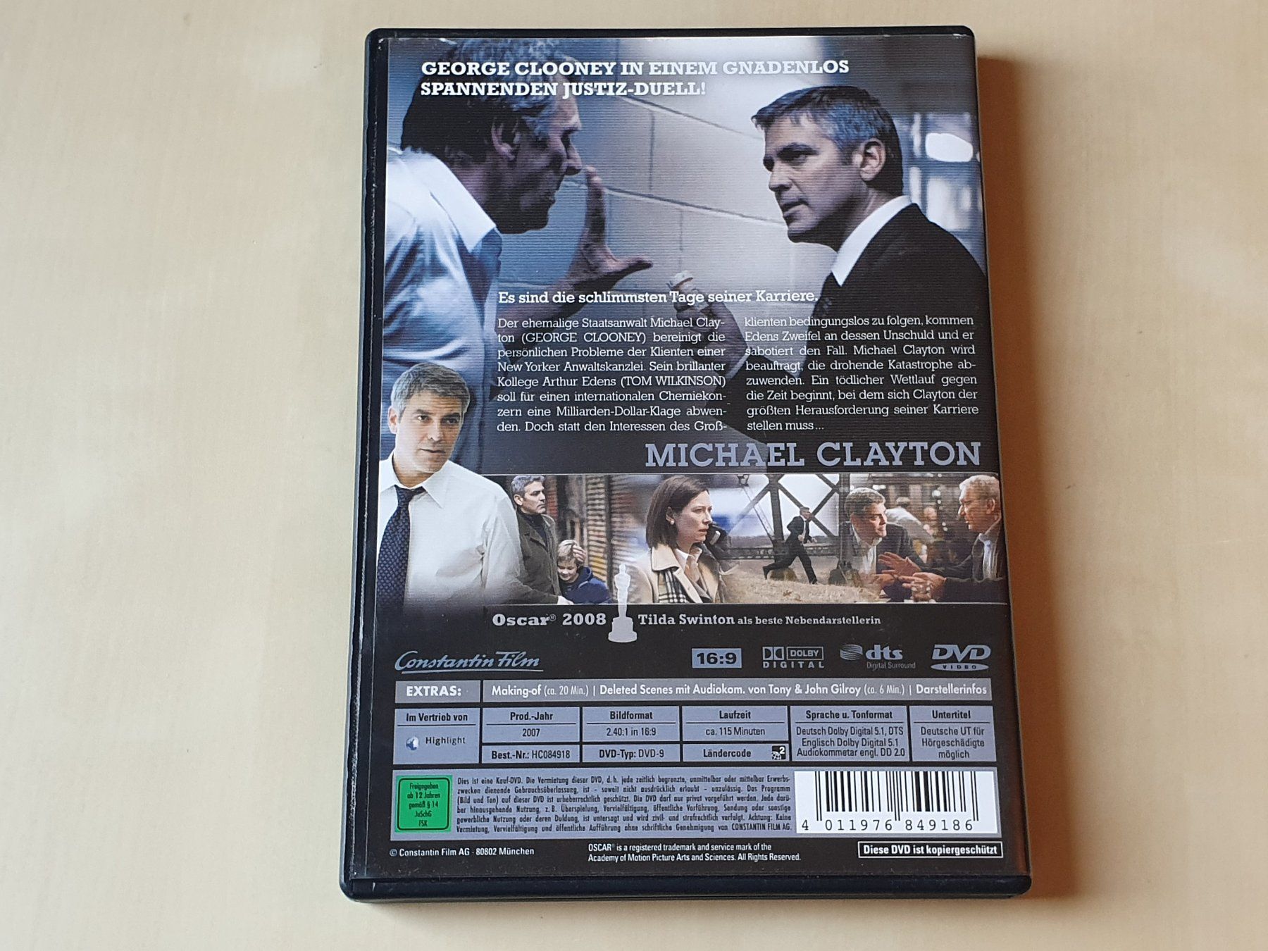 Alle DVDs: Michael Clayton – Gebraucht aus Stansstad von collectorsshop 1