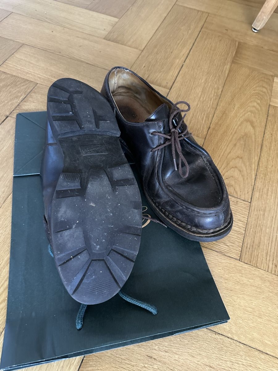 Paraboot Scarpe da uomo: Chaussures Paraboot marron cuir – Usato da Genève venduto da mec_nm2z 2