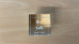 Glaswürfel Sternzeichen Krebs 22.06 - 23.07
