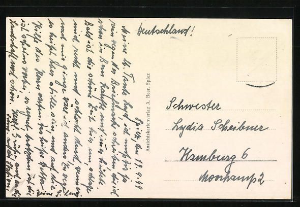 Cartoline postali: Faulensee, am Hotel Seeblick mit Gebirgs – Usato da Berlin venduto da bartko-reher 1
