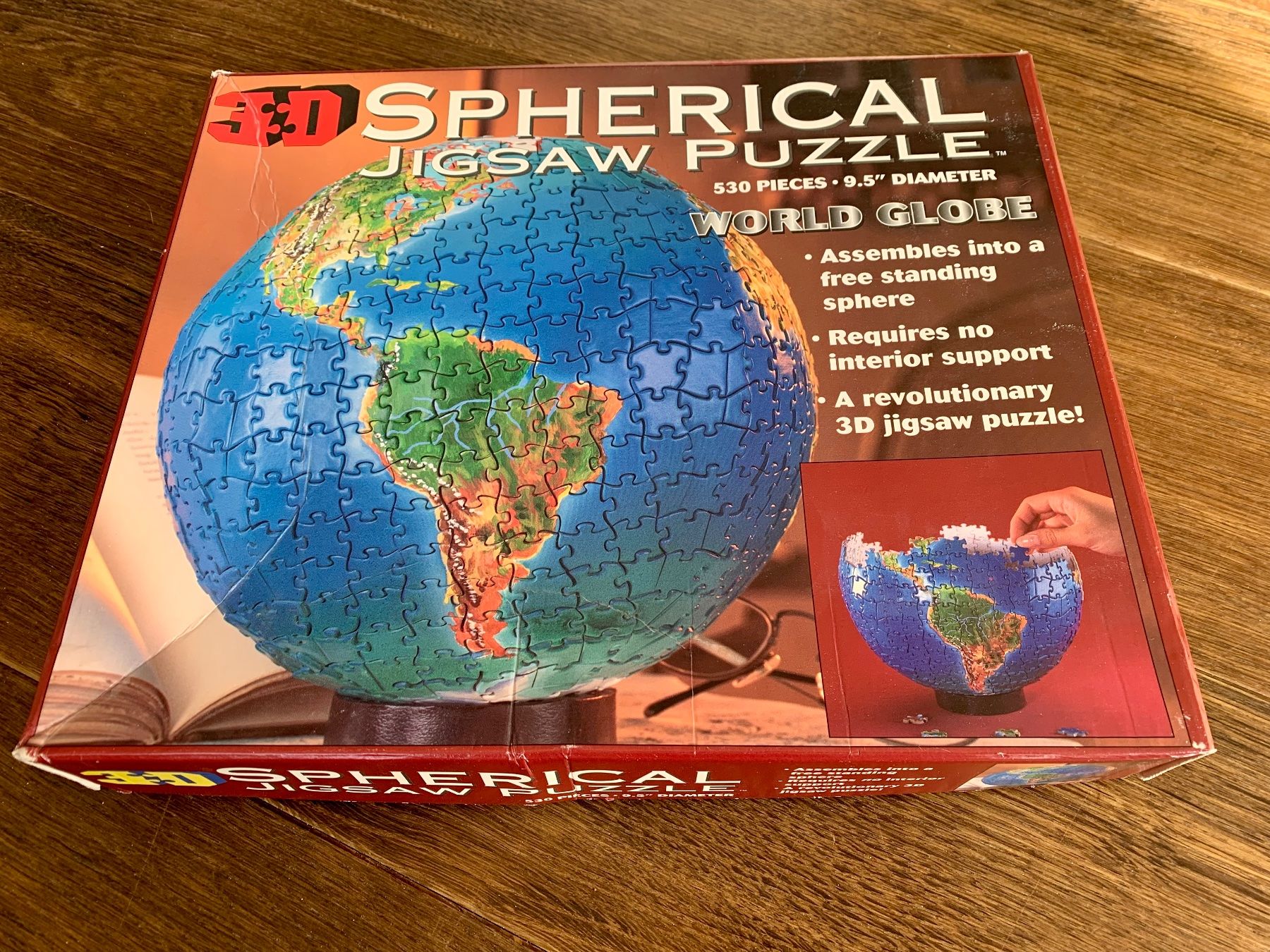 Puzzles: 3D Puzzle Weltkugel Globus - 530 Teile – Gebraucht aus Pontresina von il-bain